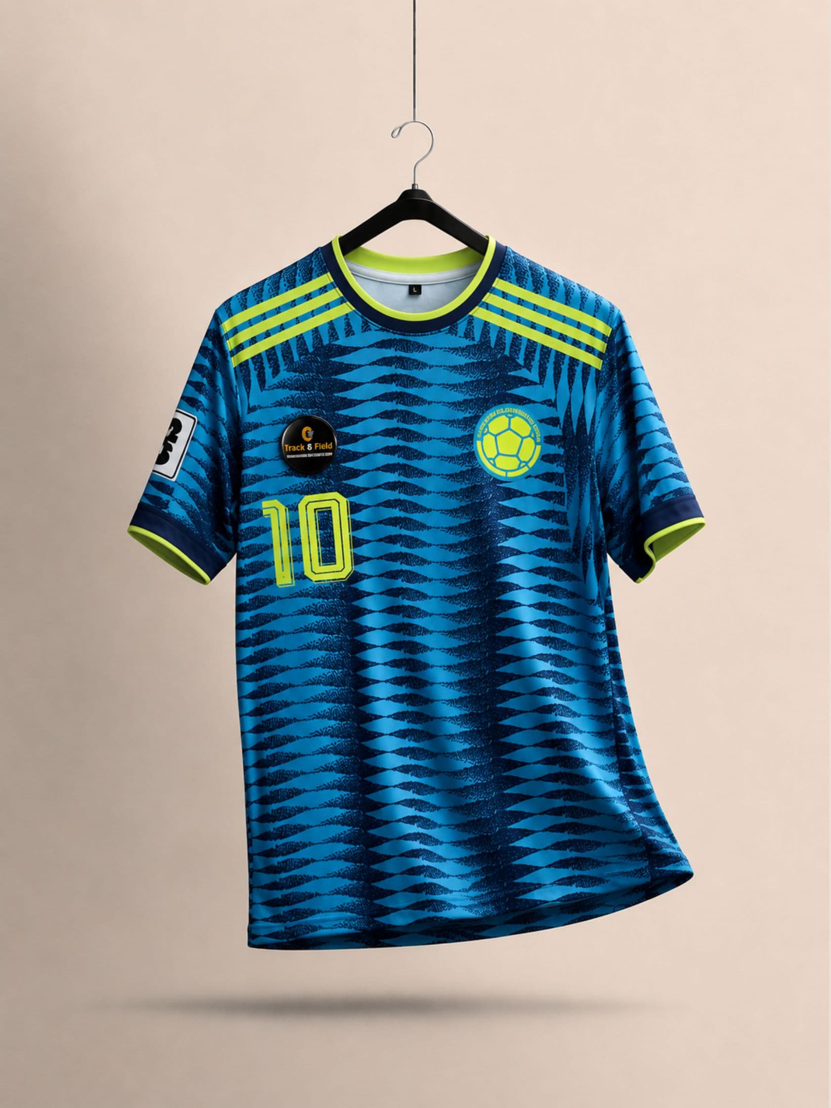 COLOMBIA JAMES AWAY SUBLIMATION JERSEY WORLDCUP 2026