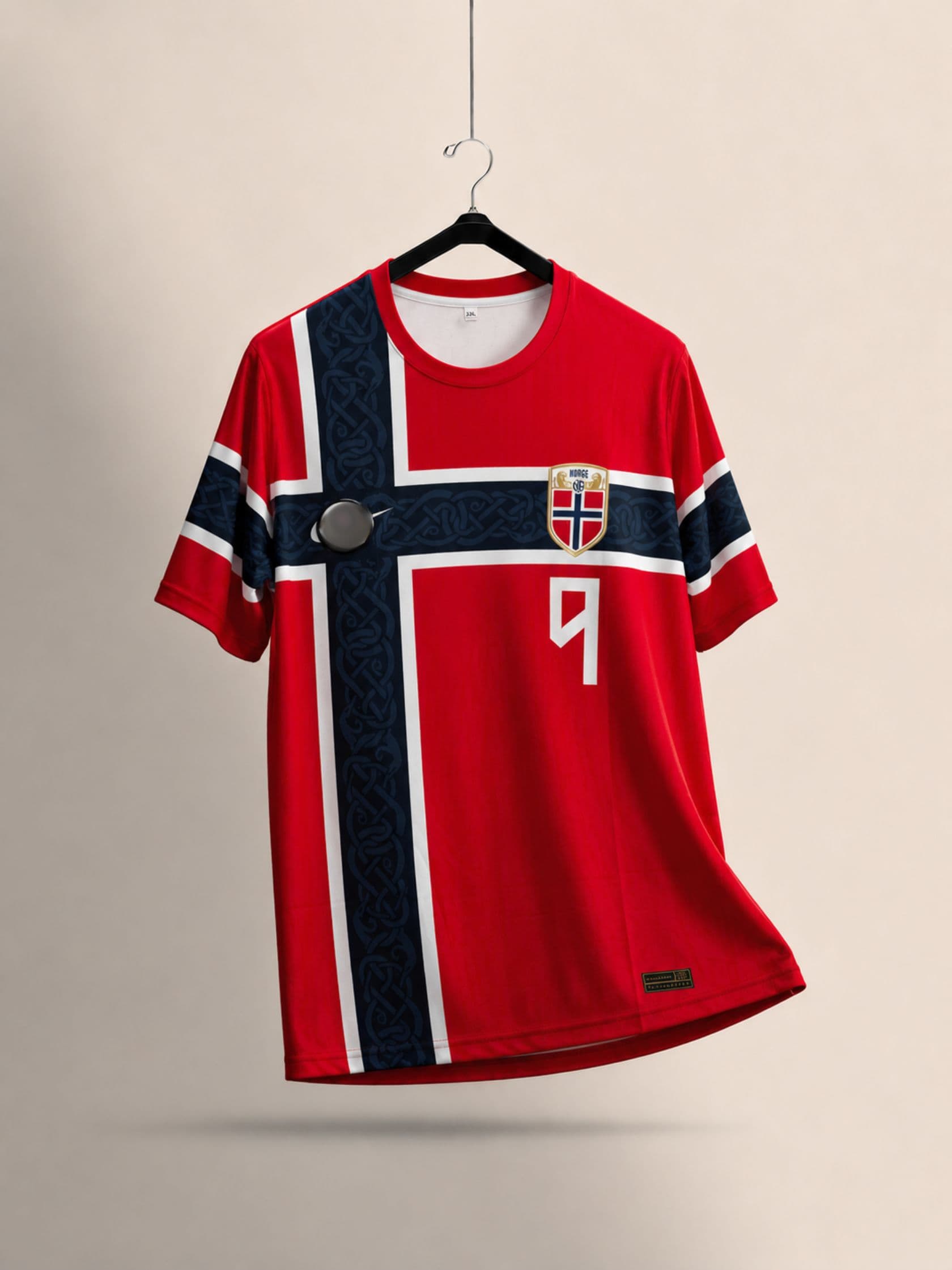 NORWAY HAALAND HOME SUBLIMATION JERSEY WORLDCUP 2026