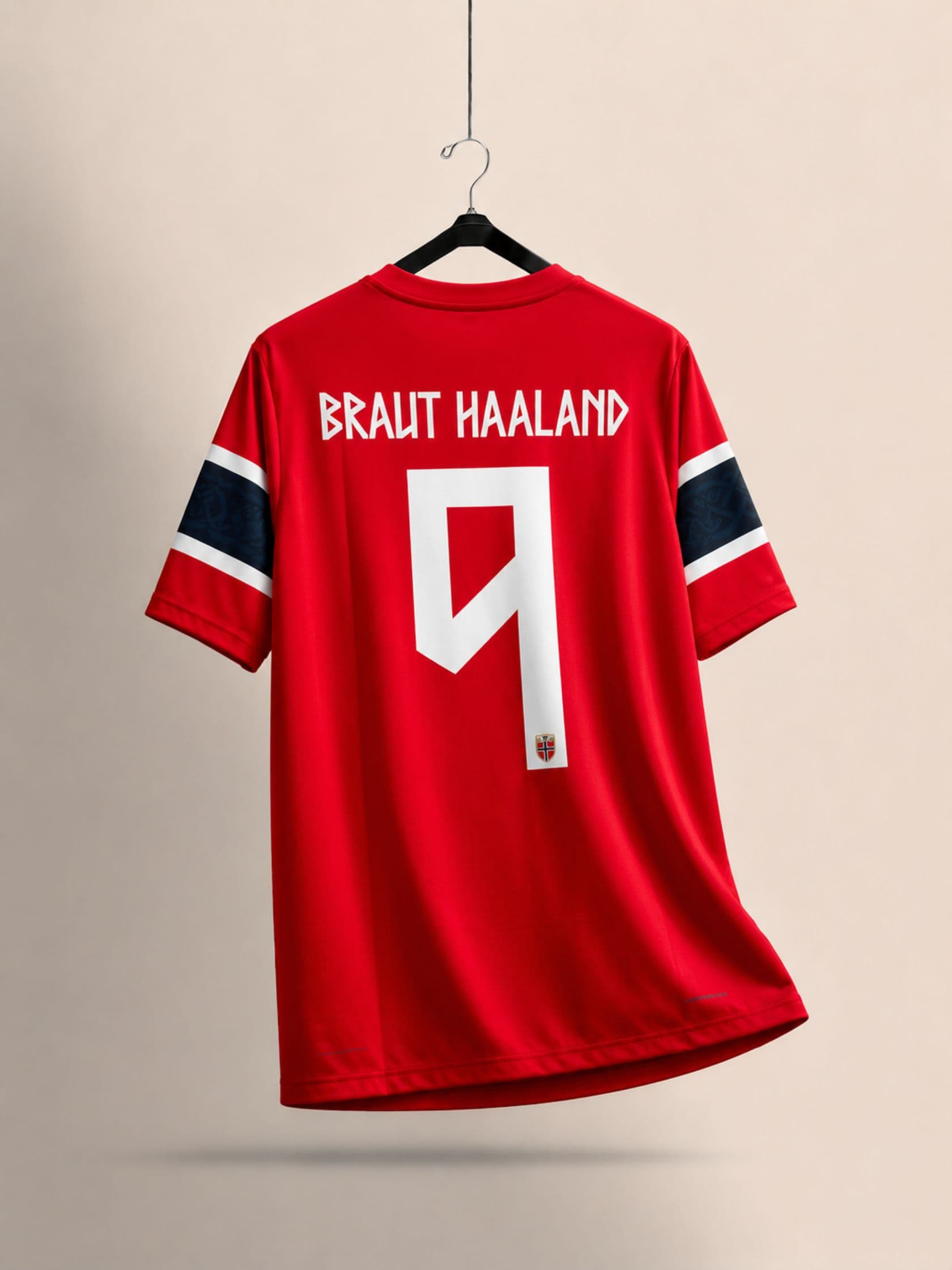 NORWAY HAALAND HOME SUBLIMATION JERSEY WORLDCUP 2026 alternate view
