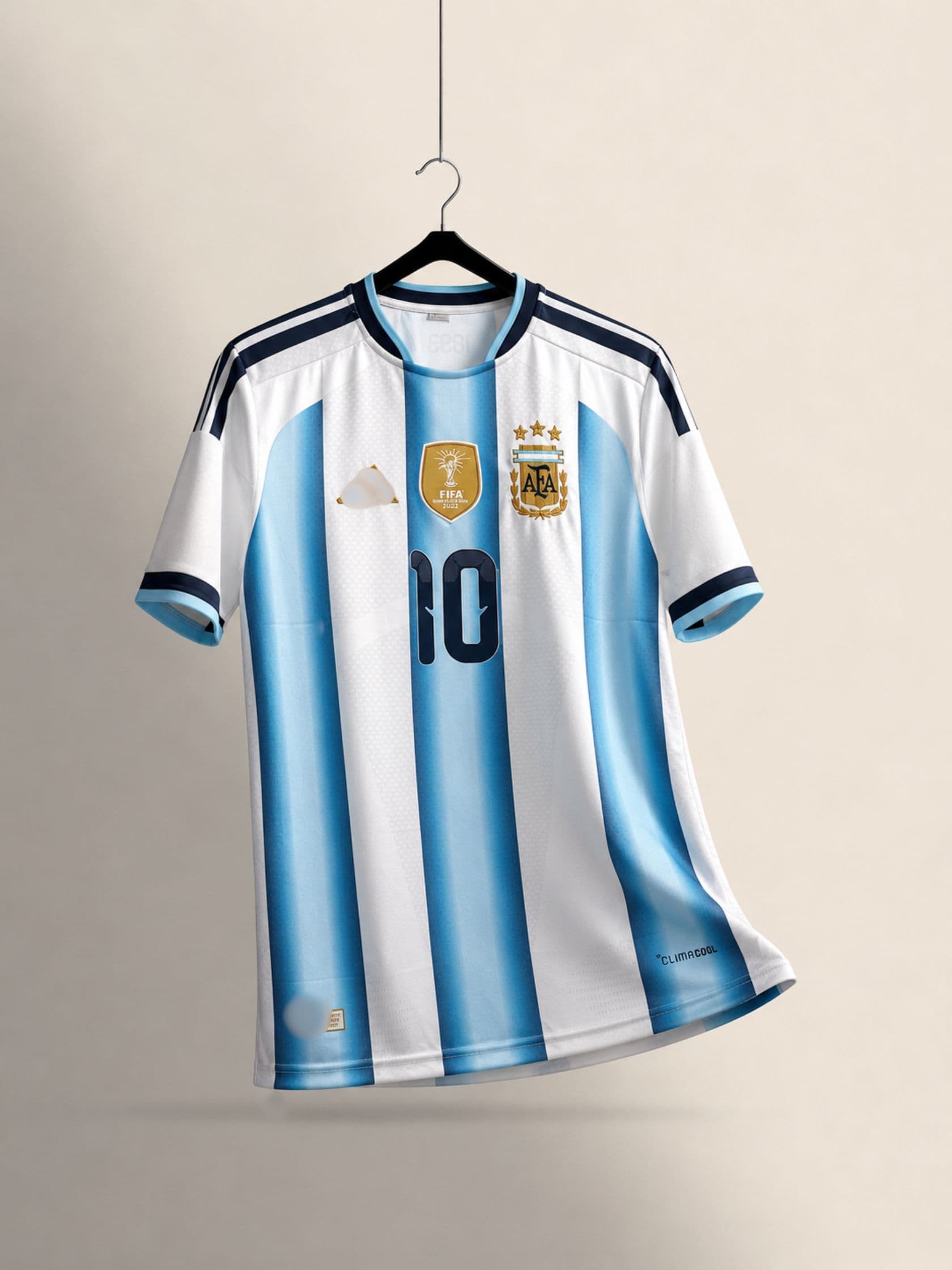 ARGENTINA MESSI HOME EMBROIDERY JERSEY WORLDCUP 2026