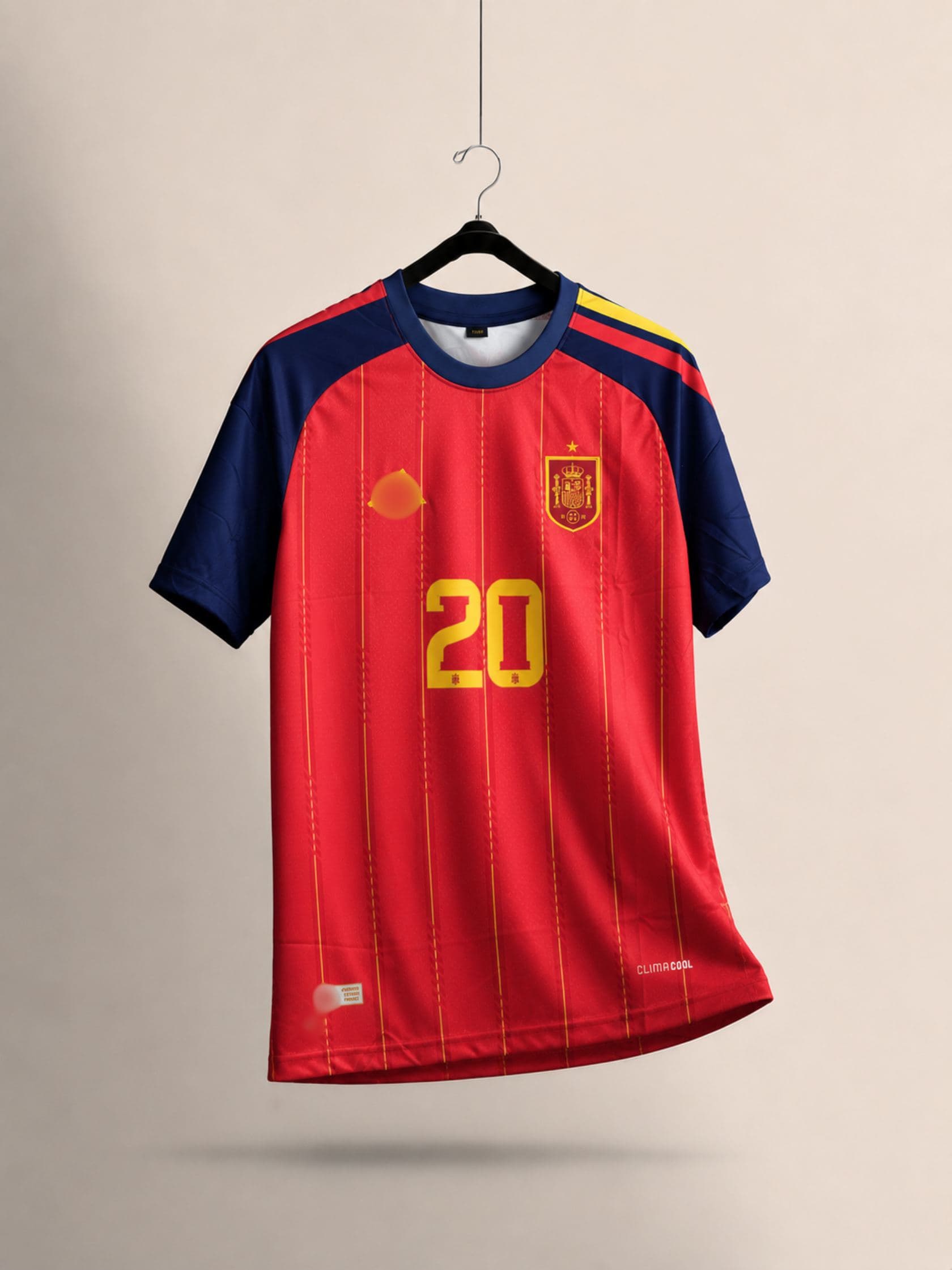 SPAIN PEDRI HOME EMBROIDERY JERSEY WORLD CUP 2026