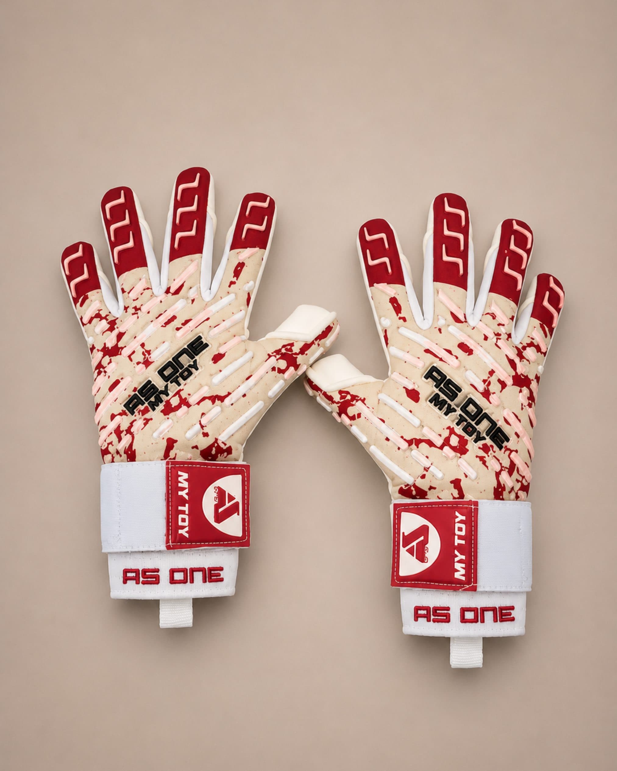 Cream & Crimson Red