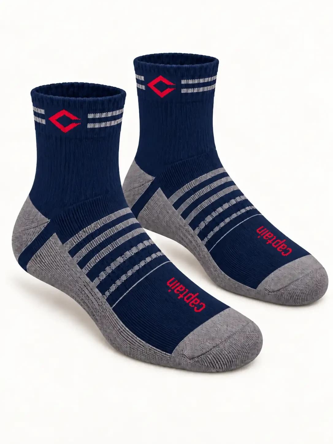 navy blue & grey